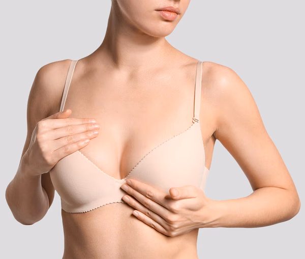 Fat transfer breast augmentation candidate discussing natural breast enhancement in Beverly Hills